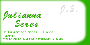 julianna seres business card